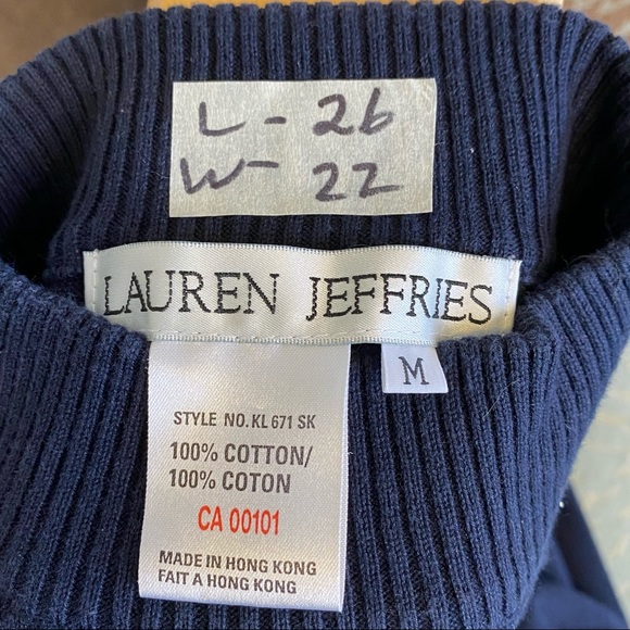 Vintage Lauren Jeffries Mock Neck Light Cotton Sweater Medium - Picture 6 of 6